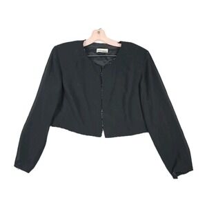 Vintage After Hours Black Bolero Jacket Women's Size L/XL Blazer